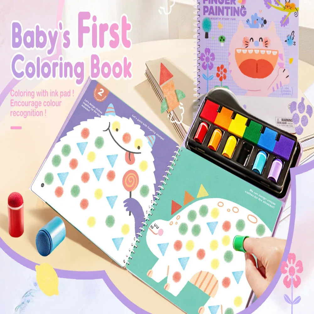 Jar Melo Finger Painting Stamp Fun Book - Jaiman Toys