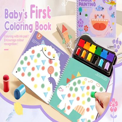Jar Melo Finger Painting Stamp Fun Book - Jaiman Toys