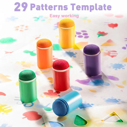 Jar Melo Finger Painting Stamp Fun Book - Jaiman Toys