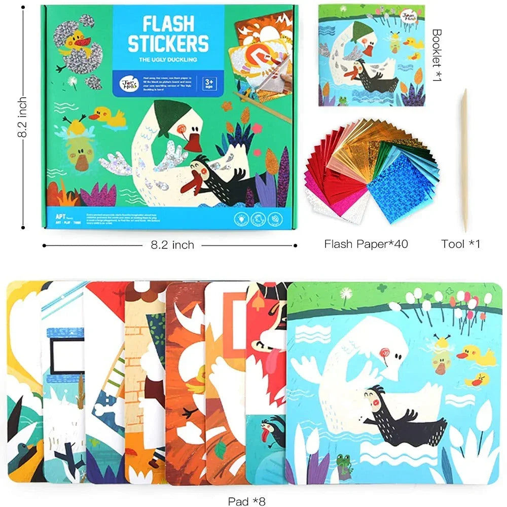 Jar Melo Flash Stickers -The Ugly Duckling - Jaiman Toys
