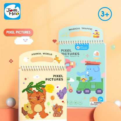 Jar Melo Pixel Pictures Colouring Books - Jaiman Toys