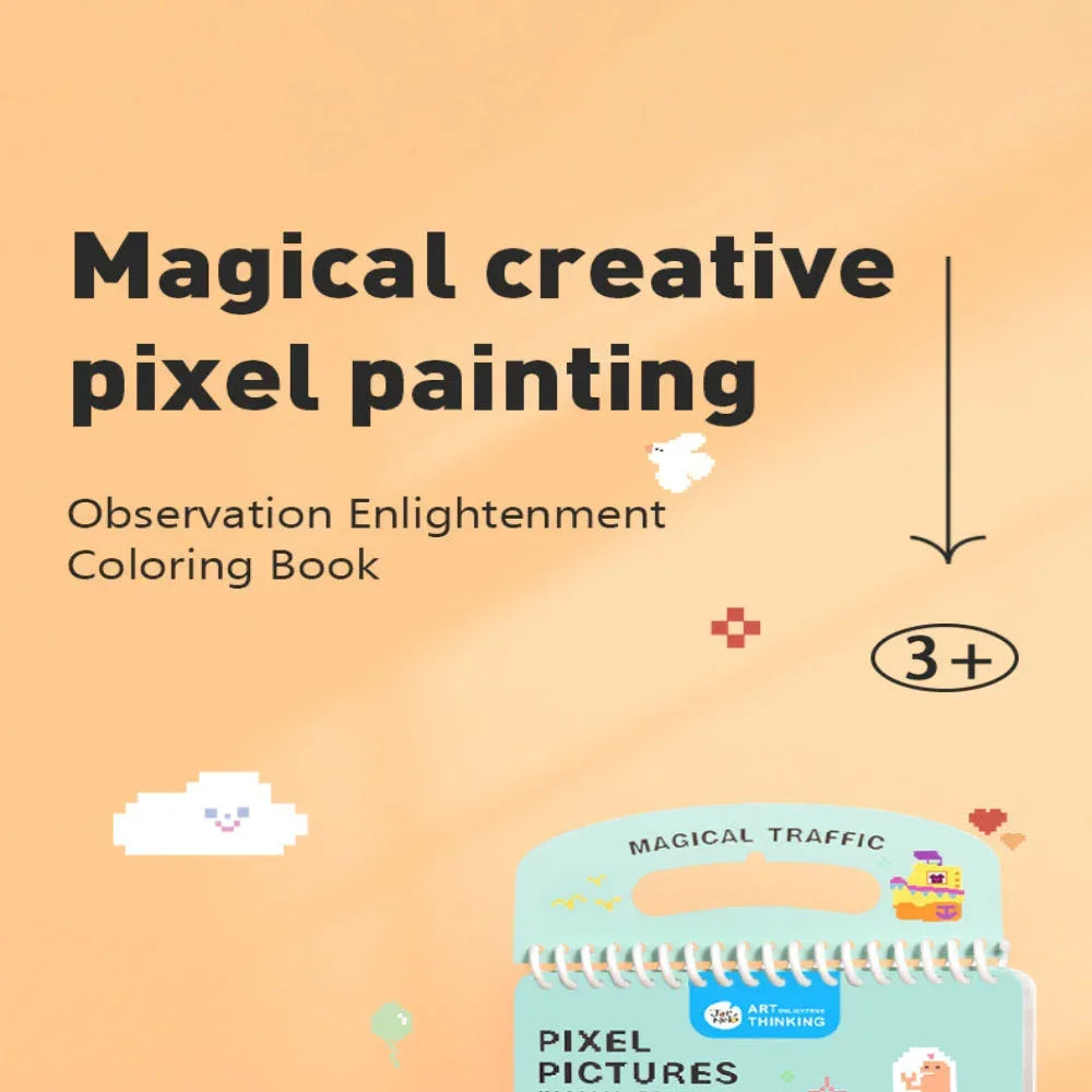 Jar Melo Pixel Pictures Colouring Books - Jaiman Toys