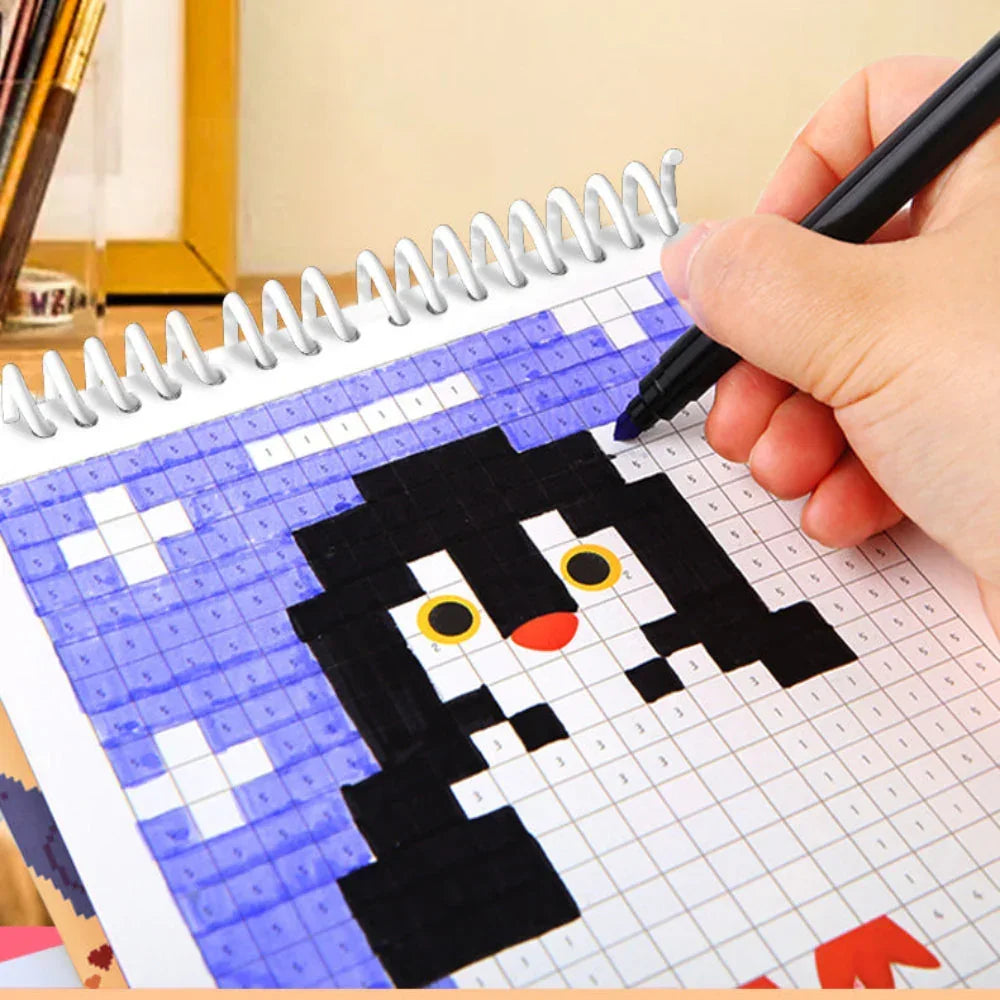 Jar Melo Pixel Pictures Colouring Books - Jaiman Toys