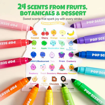 Jar Melo Pop Scents Markers - Jaiman Toys
