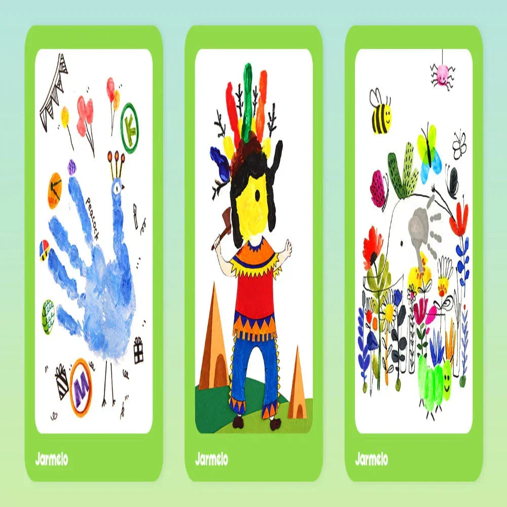 Jar Melo Scented Finger Paint-8 colors - Jaiman Toys