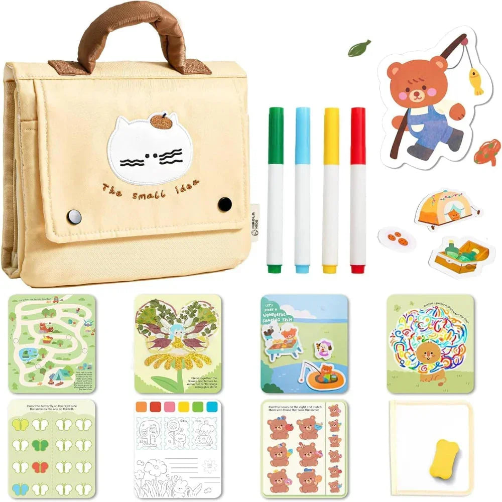 Jar Melo Travel Mate Activity Bag-Purring Kitten - Jaiman Toys