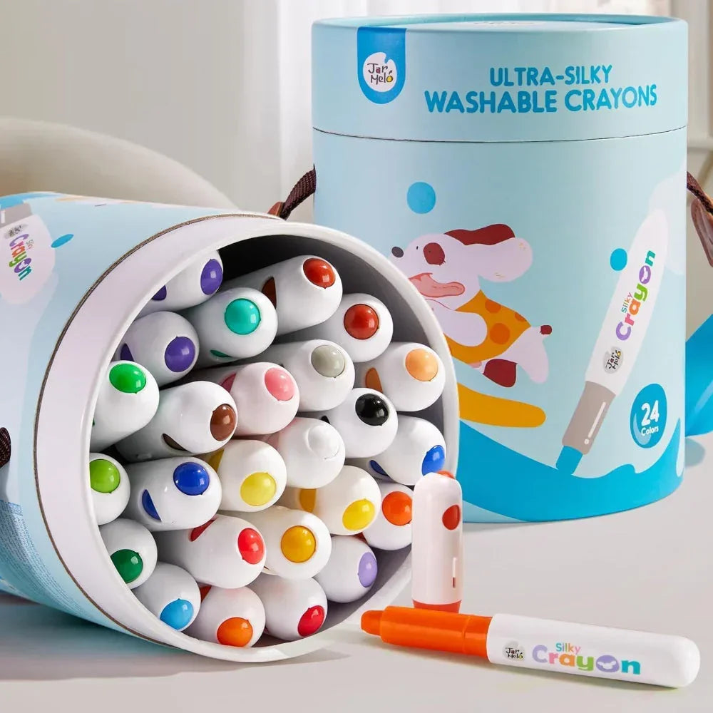 Jar Melo Ultra Silky Washable Crayons - Jaiman Toys