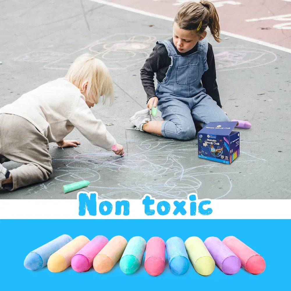 Jar Melo Washable Chalks Set of 15 Colors - Jaiman Toys