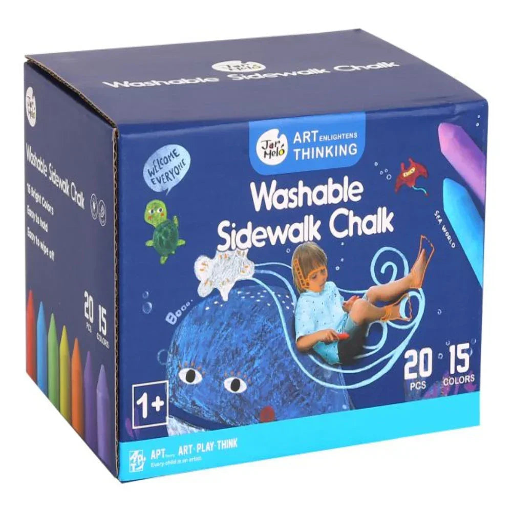 Jar Melo Washable Chalks Set of 15 Colors - Jaiman Toys