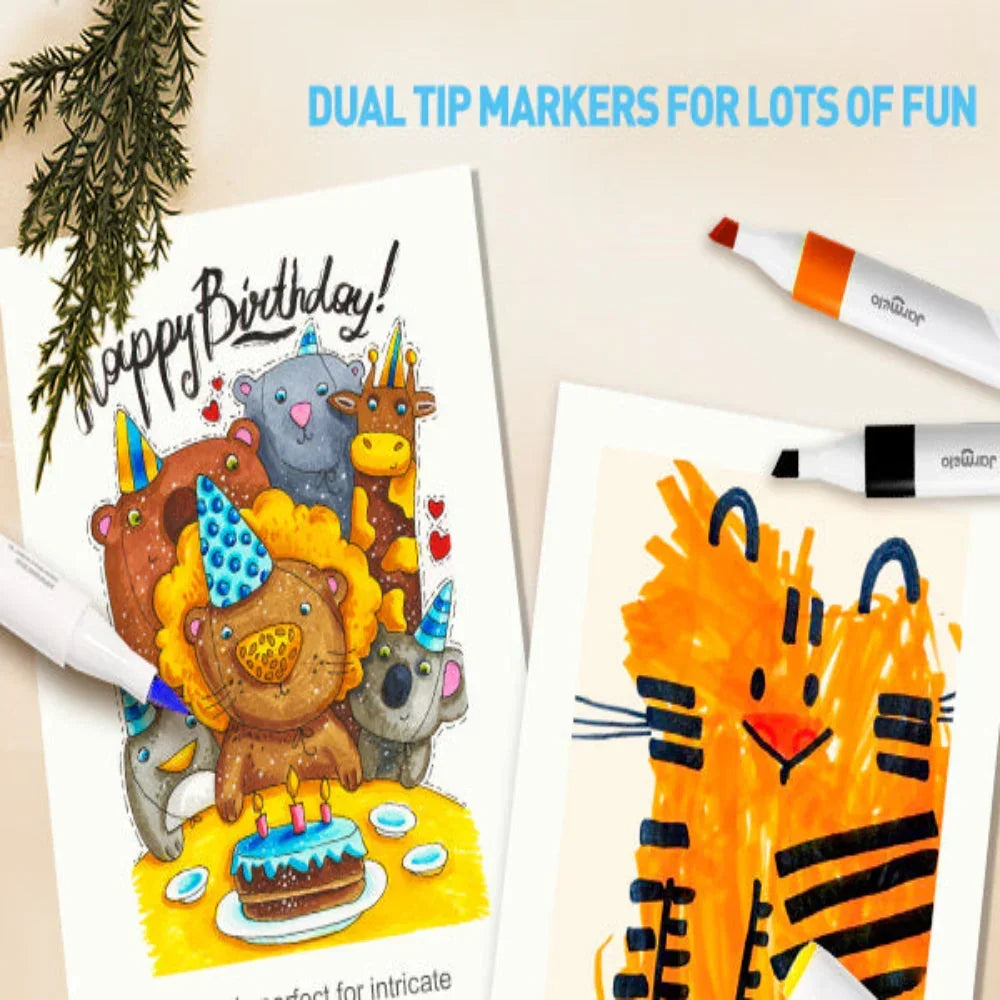 Jar Melo Washable Dual Tip Markers - Jaiman Toys