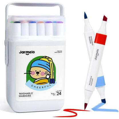 Jar Melo Washable Dual Tip Markers - Jaiman Toys