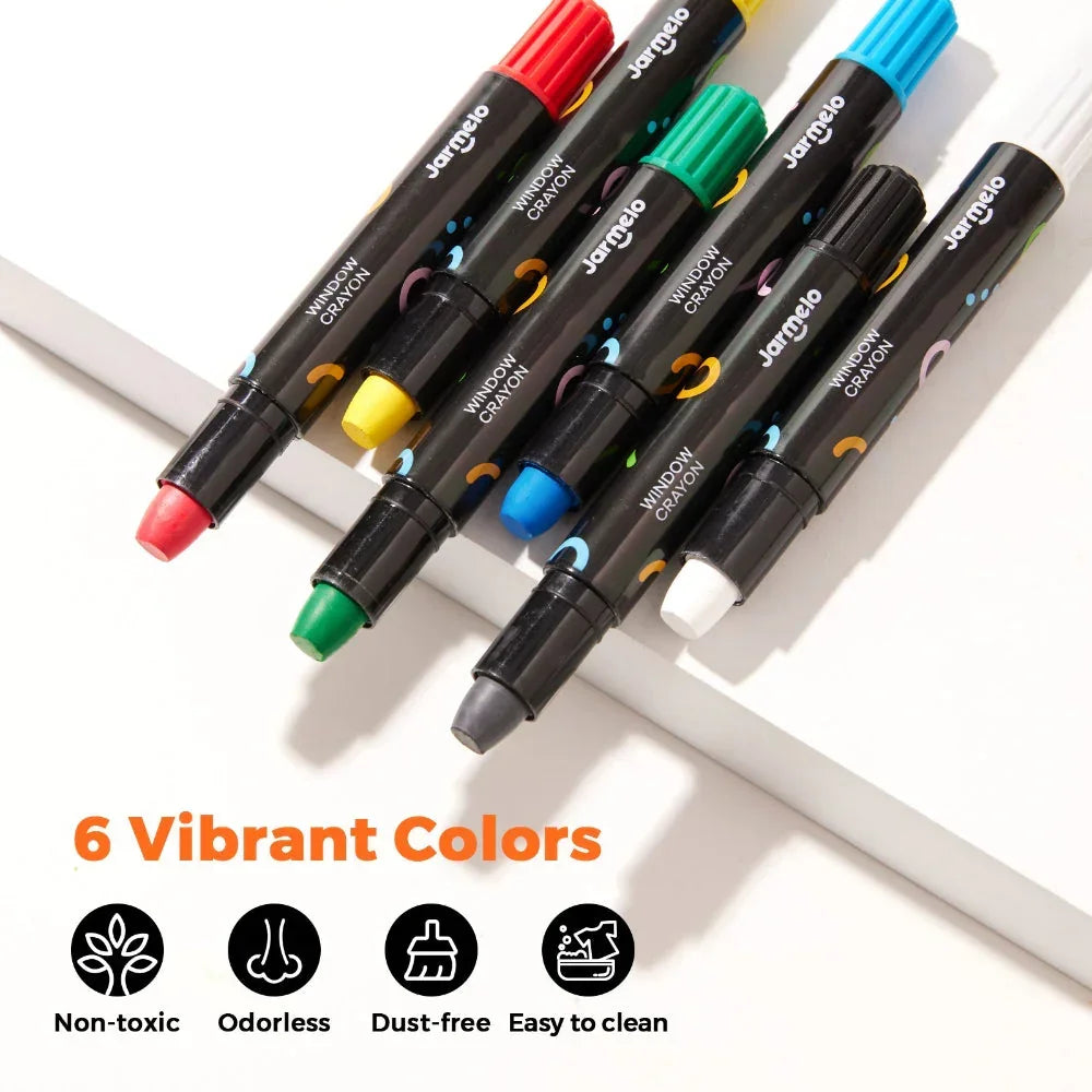 Jar Melo Window Crayons - Jaiman Toys