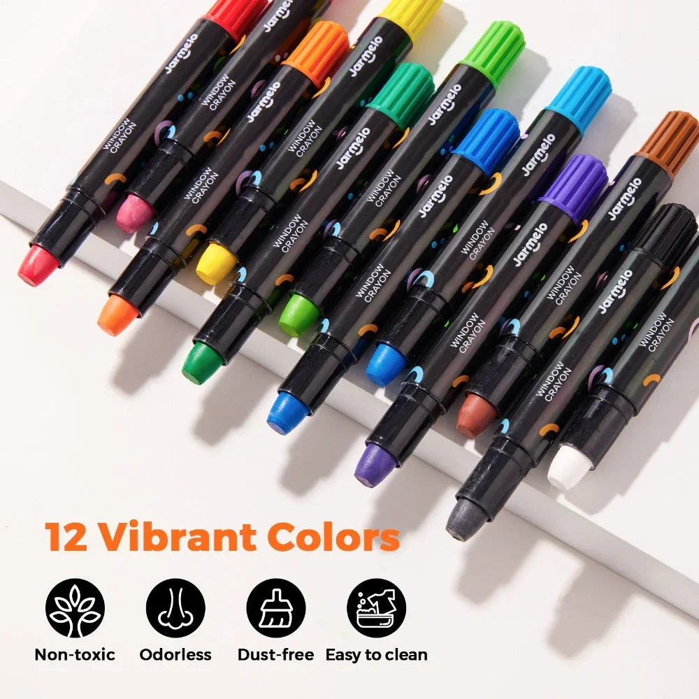 Jar Melo Window Crayons - Jaiman Toys