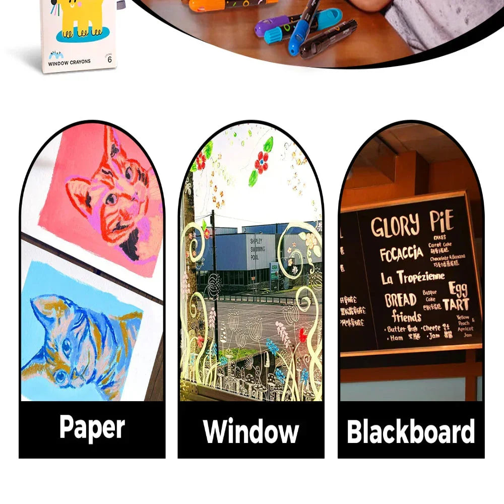 Jar Melo Window Crayons - Jaiman Toys