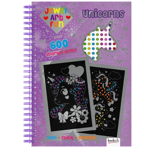 Bookoli | Unicorn Jewel Art Fun | Easy Diamond Painting for Kids with Stickers | Children's Craft Activities | Unicorn Gifts for Girls |4 to 6 Years