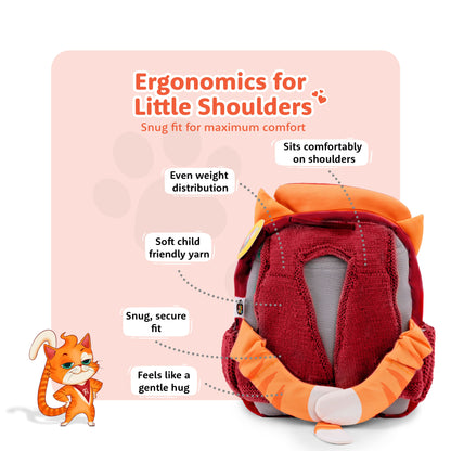 Filli & Me Chef Filli HugBag | 12.5L Kids Backpack for Kindergarten (4-5 Years) | Lightweight School & Travel Bag