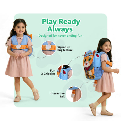 Filli & Me Gardener Filli HugBag | 12.5L Kids Backpack for Kindergarten (4–5 Years) | Lightweight School & Travel Bag
