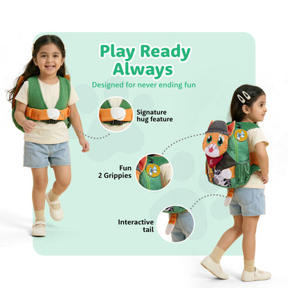 Filli & Me Ranger Filli HugBag | 12.5L Kids Backpack for Kindergarten (4–5 Years) | Lightweight School & Travel Bag