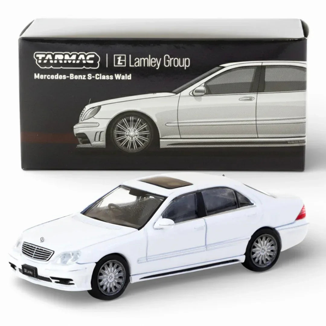 Tarmac Works Global64 1:64 Mercedes-Benz S-Class Wald Alabaster White | Lamley Special Edition Diecast Model