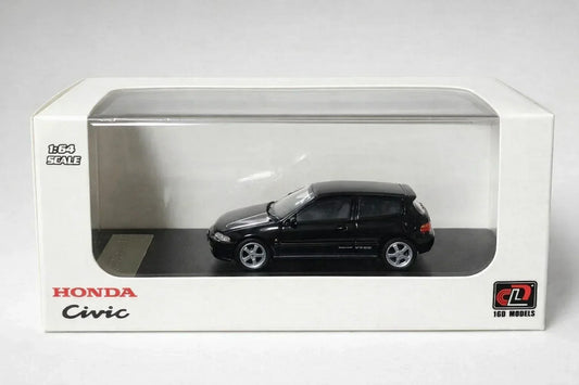LCD Models 1:64 Honda Civic EG6 (Black) Diecast Scale Model Car