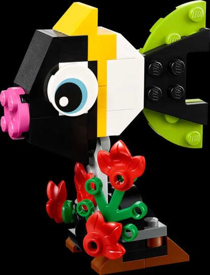 LEGO Creator 30688 Tropical Toucan 3-in-1 Building Set – Mini Bird Model Polybag (59 Pieces)