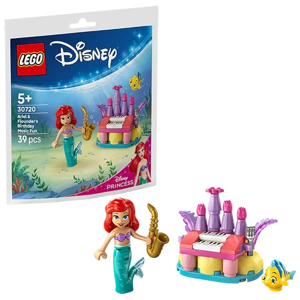 LEGO® 30720 Disney Ariel & Flounder’s Birthday Music Fun  | 39 Pieces | Ages 5+ | 2026