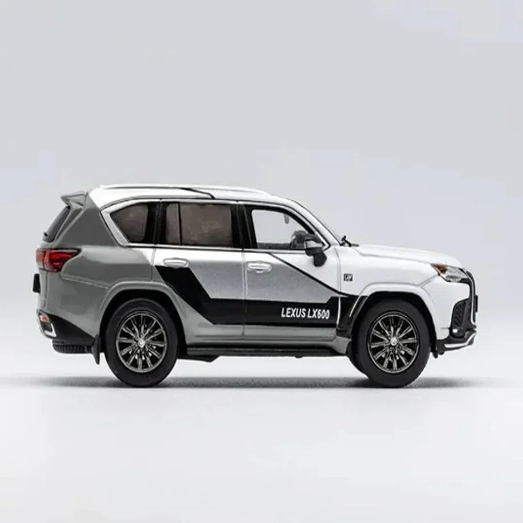 GCD 1:64 Lexus LX 600 Luxury SUV Diecast Model Car – Premium Silver Collector Edition
