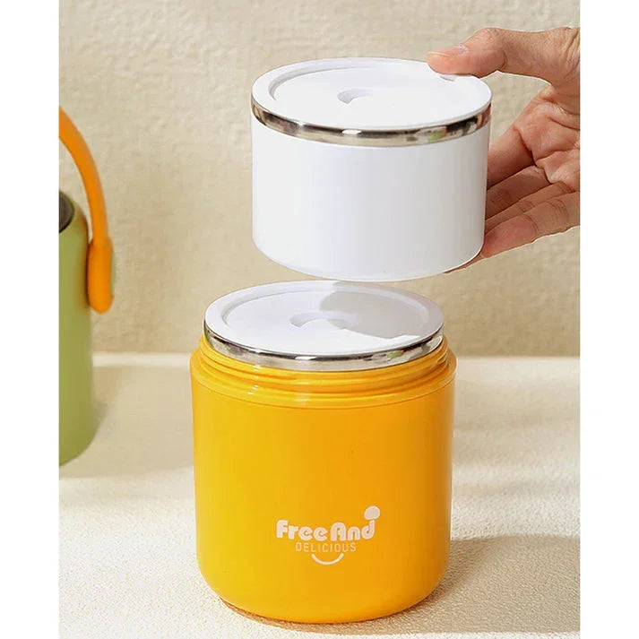 Stainless Steel Snack Tiffin Box For Kids 820 ML - Jaiman Toys