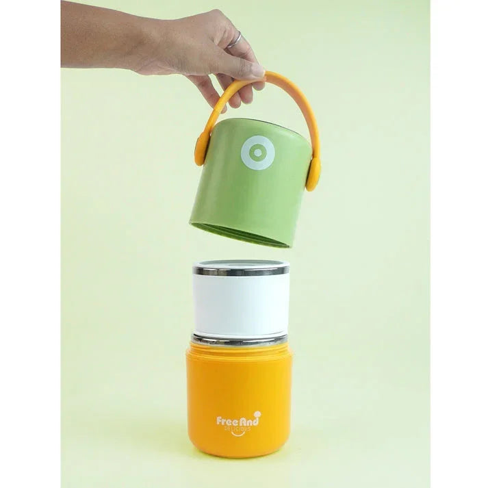 Stainless Steel Snack Tiffin Box For Kids 820 ML - Jaiman Toys