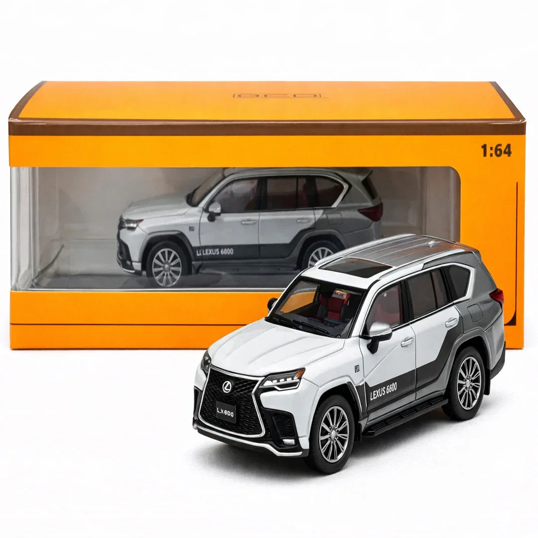 GCD 1:64 Lexus LX 600 Luxury SUV Diecast Model Car – Premium Silver Collector Edition