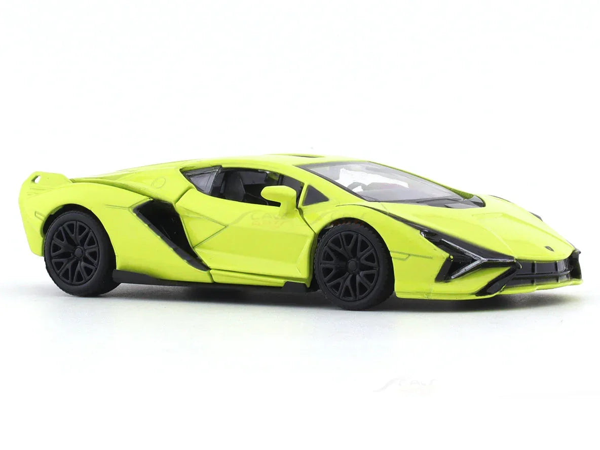 RMZ City 1:36 Lamborghini Sián FKP 37 Die-Cast Car – Red | Openable Doors, Pull Back & Go