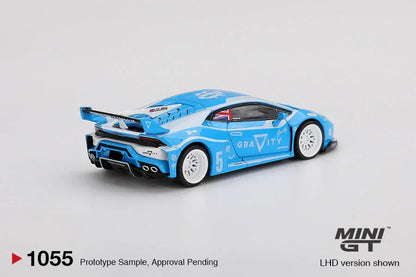 Mini GT 1:64 Lamborghini LB★WORKS Huracán GT GRAVITY – Racing Blue | Premium Diecast Model (MGT01055)