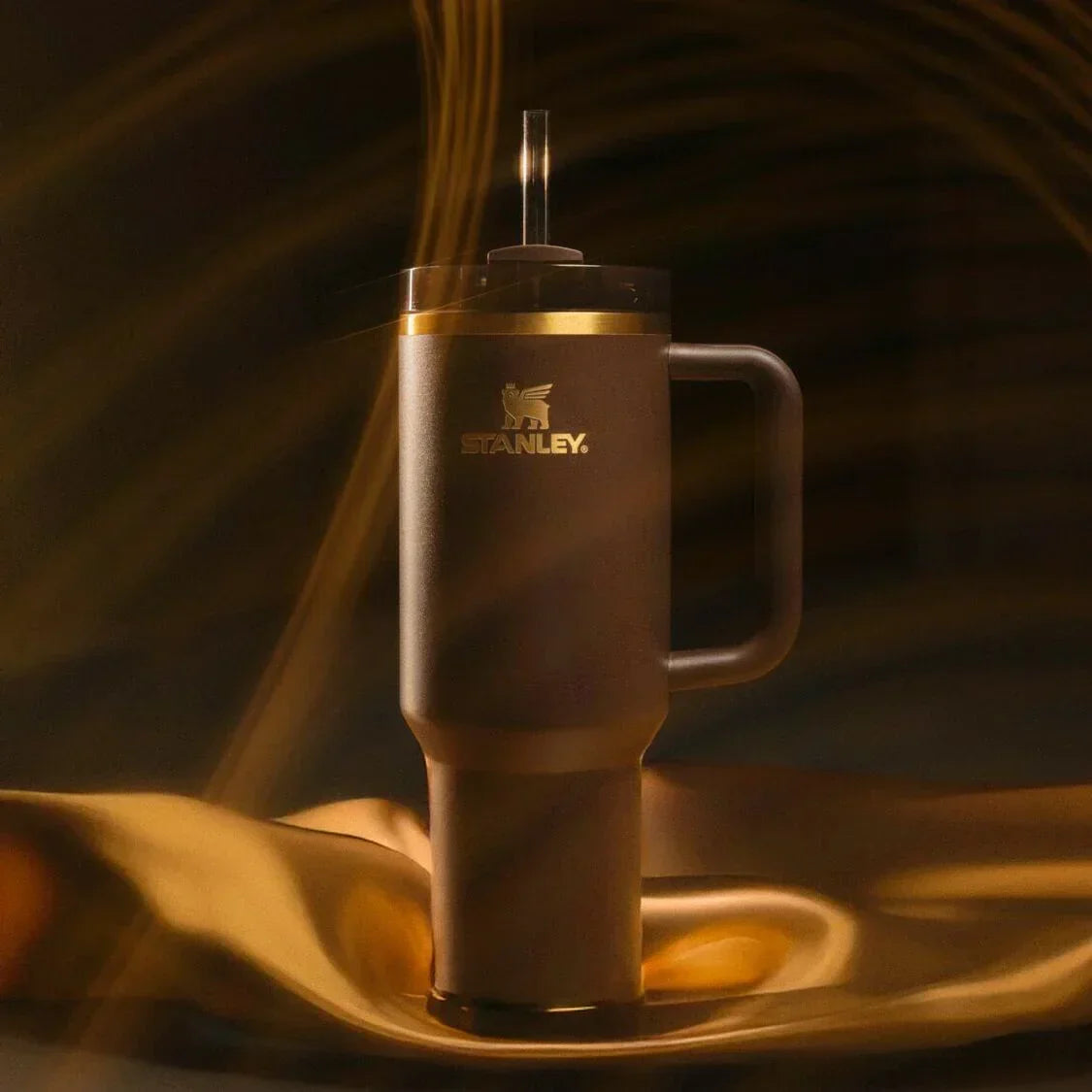 STANLEY The Chocolate Gold Quencher H2.0 FlowState™ Tumbler | 1.18L with Straw for Water (40 oz) - Jaiman Toys