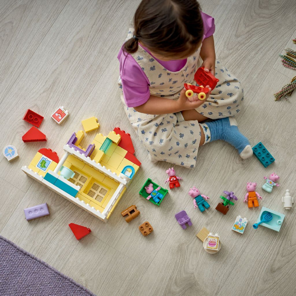 LEGO 10467 DUPLO Peppa Pig Family House Building Set – Toddler Playset with Figures, 84 Pieces