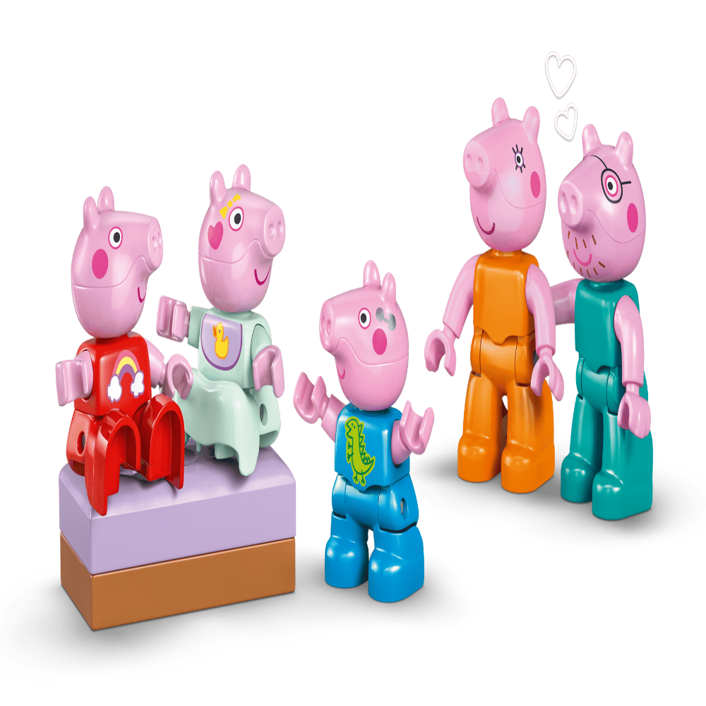 LEGO 10467 DUPLO Peppa Pig Family House Building Set – Toddler Playset with Figures, 84 Pieces
