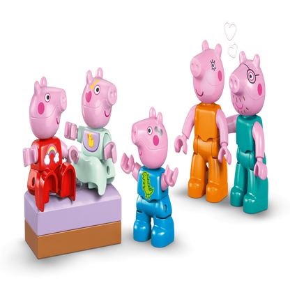 LEGO 10467 DUPLO Peppa Pig Family House Building Set – Toddler Playset with Figures, 84 Pieces