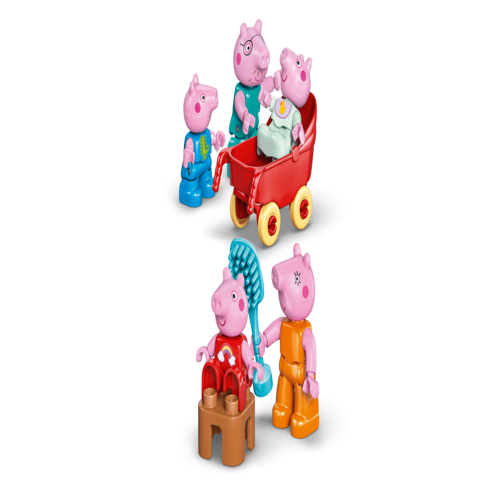 LEGO 10467 DUPLO Peppa Pig Family House Building Set – Toddler Playset with Figures, 84 Pieces