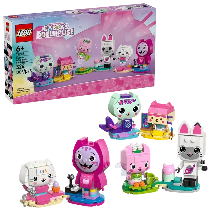 Lego 11215 Gabby's Dollhouse Gabby's Brick-Built Cat Friends (324 Pieces)