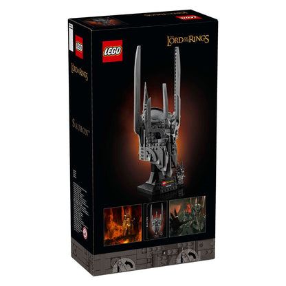 LEGO 11373 Icons The Lord of the Rings Sauron Helmet Display Set – Collectible Build for Adults, 538 Pieces