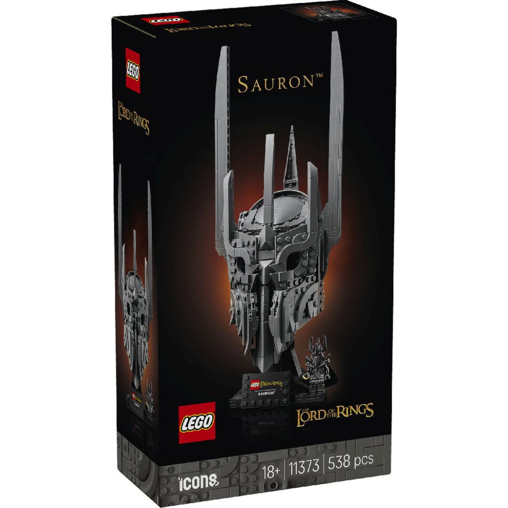 LEGO 11373 Icons The Lord of the Rings Sauron Helmet Display Set – Collectible Build for Adults, 538 Pieces