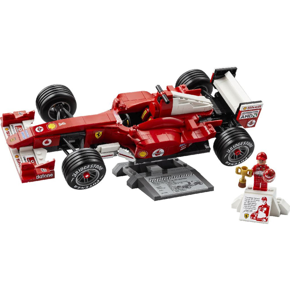 LEGO 11375 Icons Ferrari F2004 & Michael Schumacher Building Set – Formula 1 Collector Model, 735 Pieces