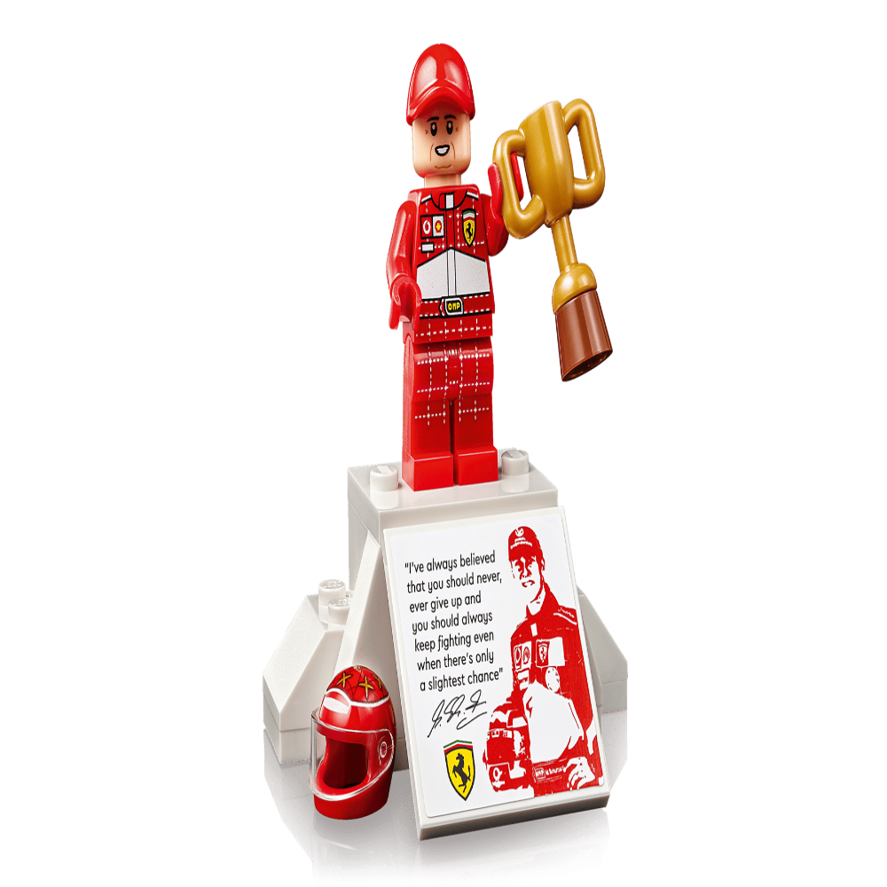 LEGO 11375 Icons Ferrari F2004 & Michael Schumacher Building Set – Formula 1 Collector Model, 735 Pieces
