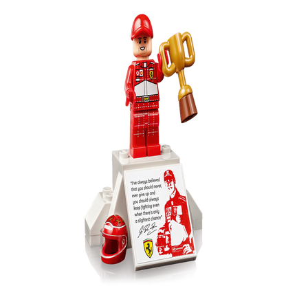 LEGO 11375 Icons Ferrari F2004 & Michael Schumacher Building Set – Formula 1 Collector Model, 735 Pieces