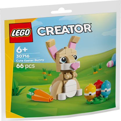 LEGO 30716 Creator Cute Easter Bunny Building Set – 66 Pieces Animal Toy