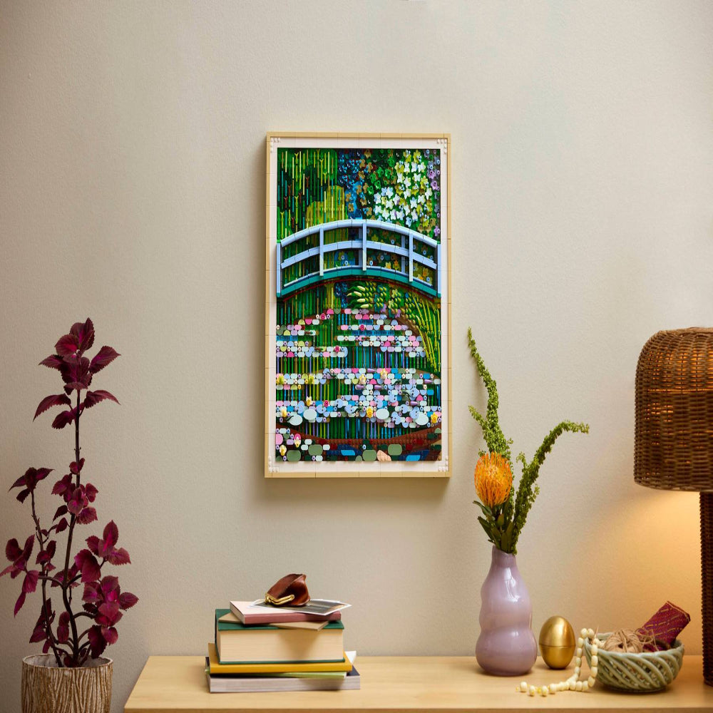 LEGO 31220 Art Claude Monet Bridge Over a Pond of Water Lilies – Wall Display Set, 3179 Pieces
