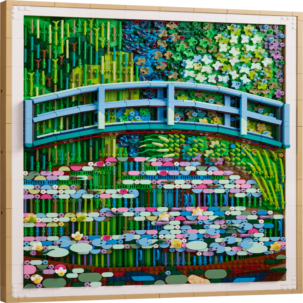 LEGO 31220 Art Claude Monet Bridge Over a Pond of Water Lilies – Wall Display Set, 3179 Pieces