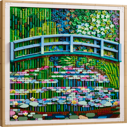 LEGO 31220 Art Claude Monet Bridge Over a Pond of Water Lilies – Wall Display Set, 3179 Pieces