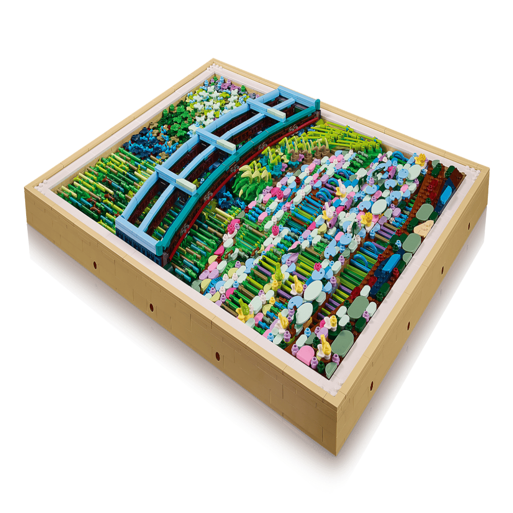 LEGO 31220 Art Claude Monet Bridge Over a Pond of Water Lilies – Wall Display Set, 3179 Pieces