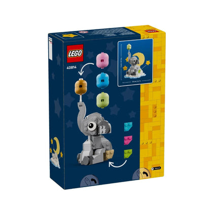 LEGO 40814 Baby Elephant in the Sky Building Set (402 Pieces) | Collectible Display Gift for New Parents & Baby Showers
