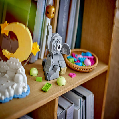 LEGO 40814 Baby Elephant in the Sky Building Set (402 Pieces) | Collectible Display Gift for New Parents & Baby Showers